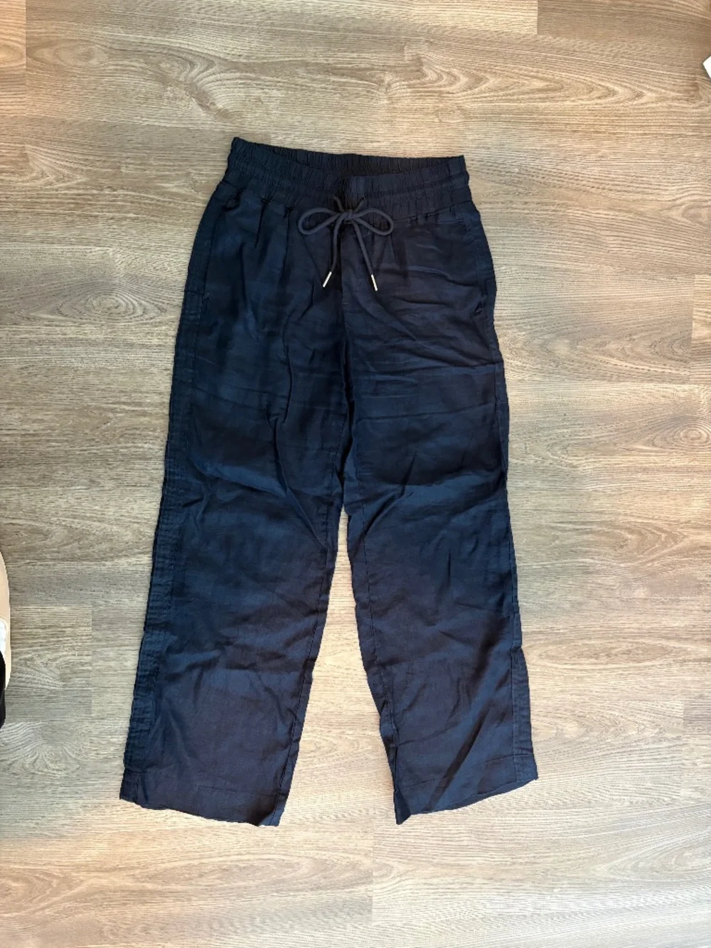 Quince Linen Wide Leg Pants Navy